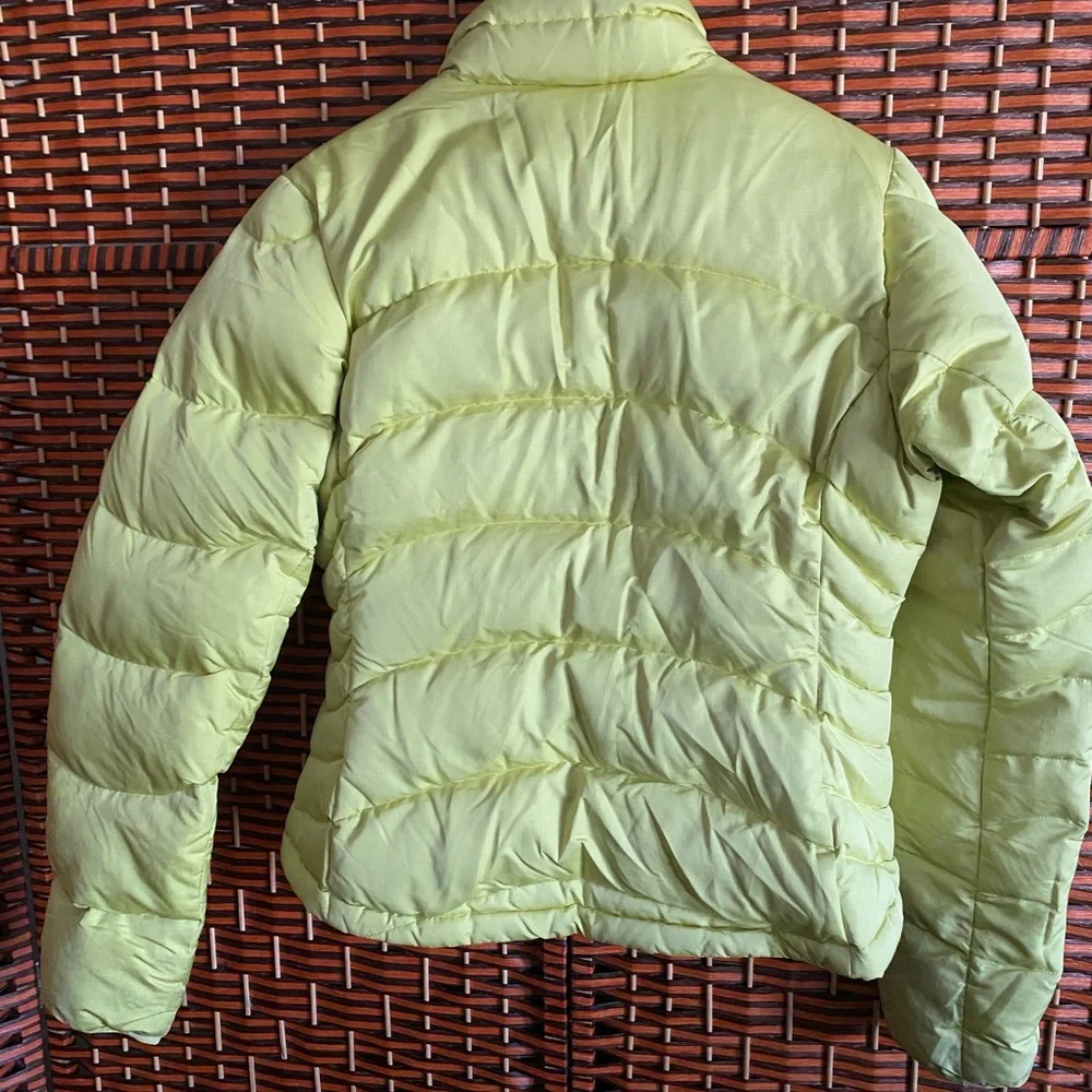 Patagonia Lime Green Vintage Down Puffer Jacket